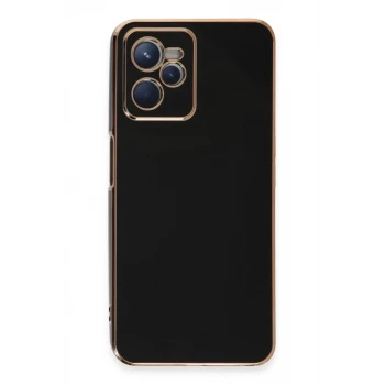 Newface Realme C35 Kılıf Volet Silikon - Siyah