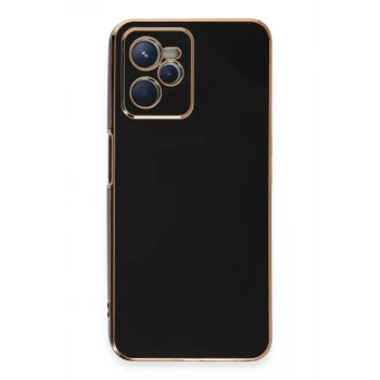 Newface Realme C35 Kılıf Volet Silikon - Siyah