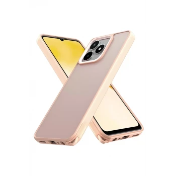 Newface Realme C53 Kılıf Elegant Kapak - Pudra