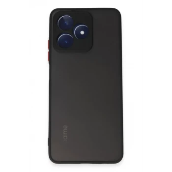 Newface Realme C53 Kılıf Montreal Silikon Kapak - Siyah