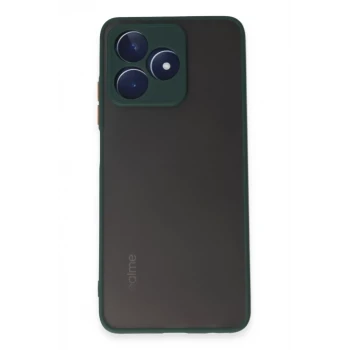 Newface Realme C53 Kılıf Montreal Silikon Kapak - Yeşil
