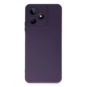 Newface Realme C53 Kılıf Nano içi Kadife Silikon - Mor