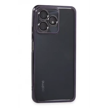 Newface Realme C53 Kılıf Razer Lensli Silikon - Mor