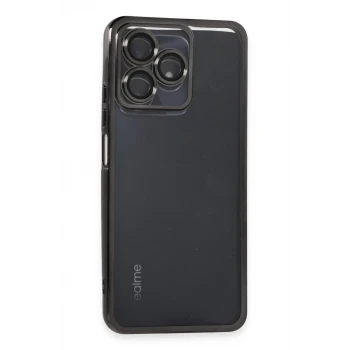 Newface Realme C53 Kılıf Razer Lensli Silikon - Siyah