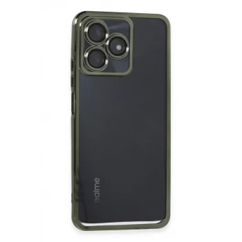 Newface Realme C53 Kılıf Razer Lensli Silikon - Yeşil