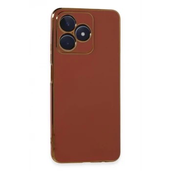 Newface Realme C53 Kılıf Volet Silikon - Kırmızı