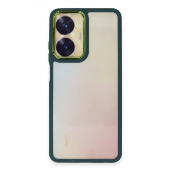 Newface Realme C55 Kılıf Dora Kapak - Haki Yeşil