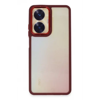 Newface Realme C55 Kılıf Dora Kapak - Kırmızı