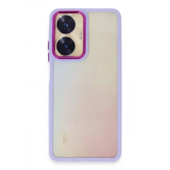 Newface Realme C55 Kılıf Dora Kapak - Lila