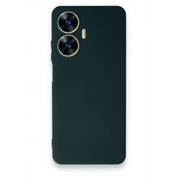 Newface Realme C55 Kılıf First Silikon - Koyu Yeşil