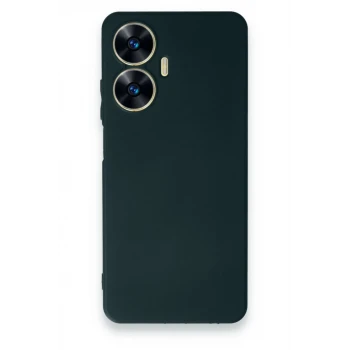 Newface Realme C55 Kılıf First Silikon - Koyu Yeşil