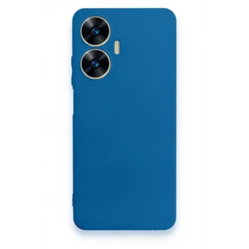 Newface Realme C55 Kılıf First Silikon - Mavi