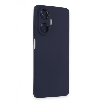 Newface Realme C55 Kılıf Nano içi Kadife Silikon - Mor