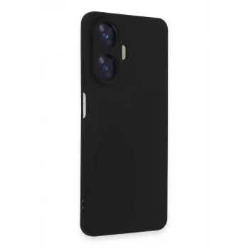 Newface Realme C55 Kılıf Nano içi Kadife Silikon - Siyah