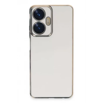 Newface Realme C55 Kılıf Volet Silikon - Beyaz