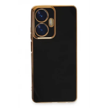 Newface Realme C55 Kılıf Volet Silikon - Siyah