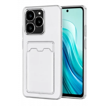 Newface Realme C61 Kılıf Kart Şeffaf Silikon - Şeffaf