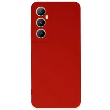 Newface Realme C65 Kılıf First Silikon - Kırmızı
