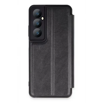 Newface Realme C65 Kılıf Flip Cover - Siyah