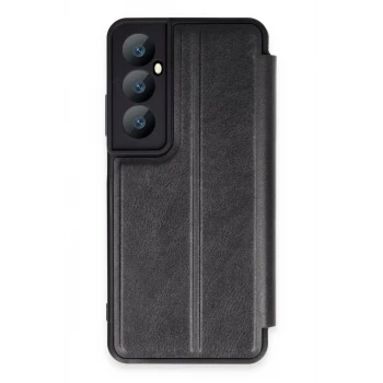 Newface Realme C65 Kılıf Flip Cover - Siyah