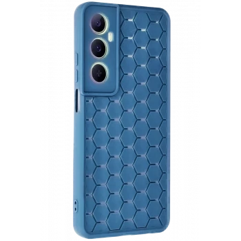Newface Realme C65 Kılıf Petek Silikon Kapak - Mavi