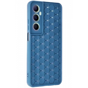 Newface Realme C65 Kılıf Petek Silikon Kapak - Mavi