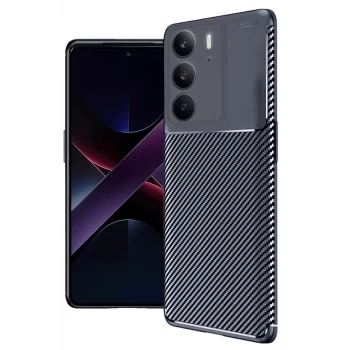Newface Realme C75 4G Auto Focus Karbon Kapak - Lacivert