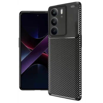 Newface Realme C75 4G Auto Focus Karbon Kapak - Siyah