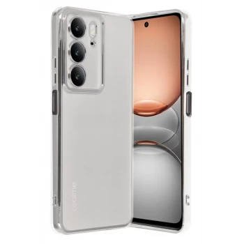 Newface Realme C75 4G Kılıf Razer Lensli Silikon - Gümüş