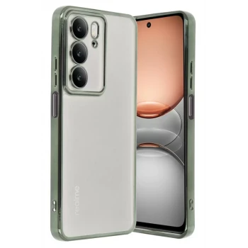 Newface Realme C75 4G Kılıf Razer Lensli Silikon - Yeşil