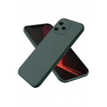 Newface Realme Note 50 4G Kılıf First Silikon - Koyu Yeşil
