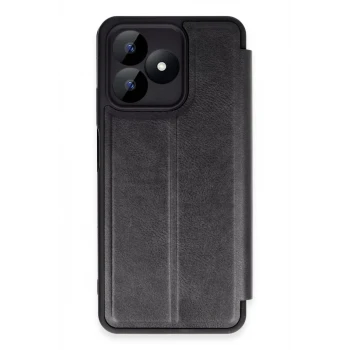 Newface Realme Note 50 4G Kılıf Flip Cover - Siyah