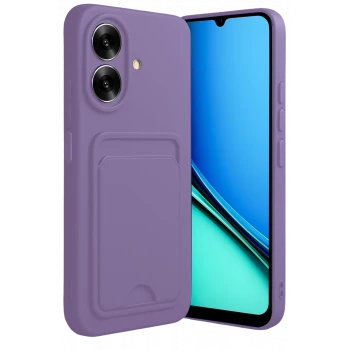 Newface Realme Note 60 Kelvin Kartvizitli Silikon - Lila