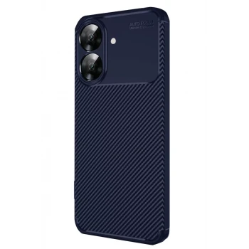Newface Realme Note 60 Kılıf Auto Focus Karbon Kapak - Lacivert