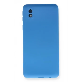 Newface Samsung Galaxy A01 Core Kılıf Nano içi Kadife Silikon - Mavi