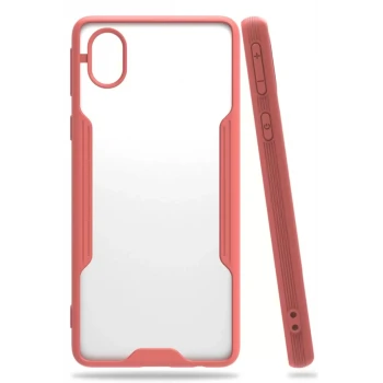 Newface Samsung Galaxy A01 Core Kılıf Platin Silikon - Pembe