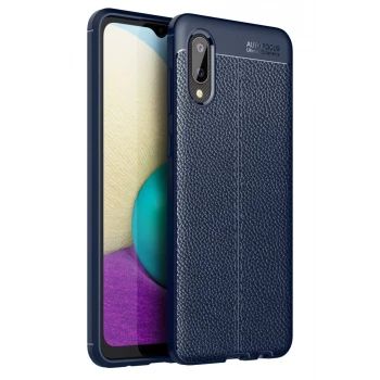 Newface Samsung Galaxy A02 Kılıf Auto Focus Kapak - Lacivert