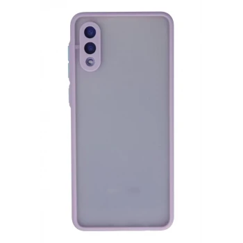 Newface Samsung Galaxy A02 Kılıf Montreal Silikon Kapak - Mor