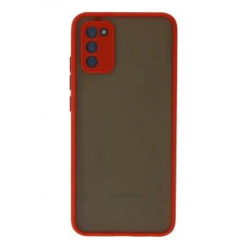 Newface Samsung Galaxy A02S Kılıf Montreal Silikon Kapak - Kırmızı