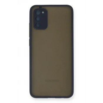 Newface Samsung Galaxy A02S Kılıf Montreal Silikon Kapak - Lacivert