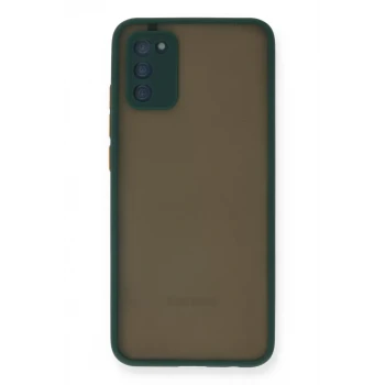 Newface Samsung Galaxy A02S Kılıf Montreal Silikon Kapak - Yeşil