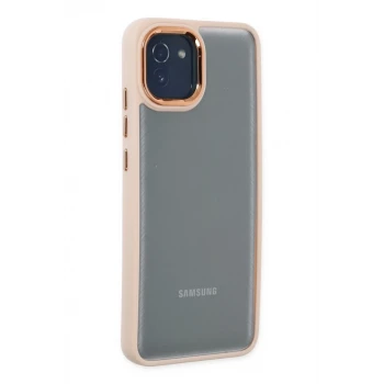 Newface Samsung Galaxy A03 Kılıf Dora Kapak - Pudra