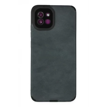 Newface Samsung Galaxy A03 Kılıf Loop Deri Silikon - Lacivert