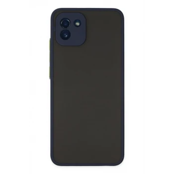 Newface Samsung Galaxy A03 Kılıf Montreal Silikon Kapak - Lacivert