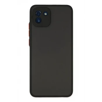Newface Samsung Galaxy A03 Kılıf Montreal Silikon Kapak - Siyah
