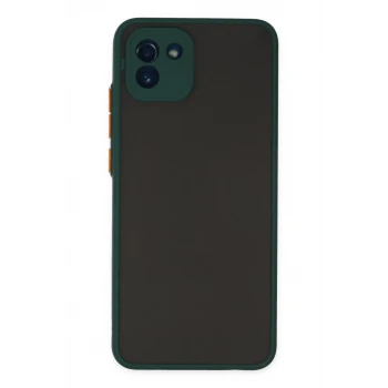 Newface Samsung Galaxy A03 Kılıf Montreal Silikon Kapak - Yeşil