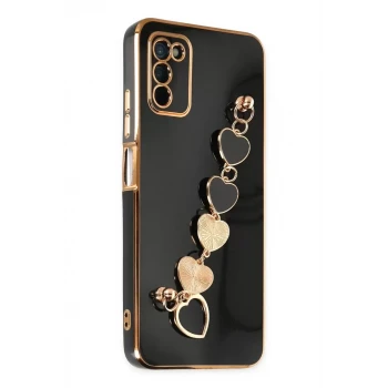 Newface Samsung Galaxy A03S Kılıf Esila Silikon - Siyah