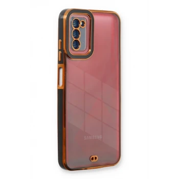 Newface Samsung Galaxy A03S Kılıf Liva Lens Silikon - Siyah