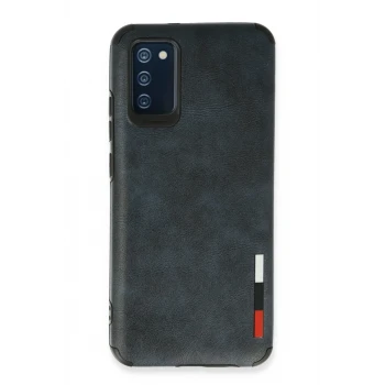 Newface Samsung Galaxy A03S Kılıf Loop Deri Silikon - Lacivert