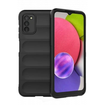 Newface Samsung Galaxy A03S Kılıf Optimum Silikon - Siyah